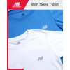 image:imageNew Balance Boys Athletic Shirts  2 Pack Lightweight Performance Activewear Short Sleeve T Shirts for BoysBlue Oasis  White