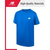 image:imageNew Balance Boys Athletic Shirts  2 Pack Lightweight Performance Activewear Short Sleeve T Shirts for BoysBlueoasis White