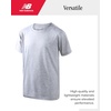 image:imageNew Balance Boys Athletic Shirts  2 Pack Lightweight Performance Activewear Short Sleeve T Shirts for BoysHeather GreyBlack