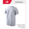 image:imageNew Balance Boys Athletic Shirts  2 Pack Lightweight Performance Activewear Short Sleeve T Shirts for BoysHeather GreyBlack
