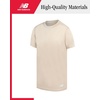 image:imageNew Balance Boys Athletic Shirts  2 Pack Lightweight Performance Activewear Short Sleeve T Shirts for BoysSea Stone Timberwolf Tan