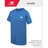 image:imageNew Balance Boys Athletic Shirts  2 Pack Lightweight Performance Activewear Short Sleeve T Shirts for BoysSea Stone Timberwolf Tan