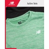 image:imageNew Balance Boys Athletic Shirts  4 Pack Active Performance Boys Tshirts Crewneck Short Sleeve Dri Fit Shirts for KidsGreen Space Black Red