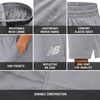 image:imageNew Balance Boys Athletic Shorts  2 Pack Active Performance Woven Youth Boys Shorts for Running and Outdoor ActivitiesBlack Raincloud