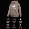 image:imageNew Balance Boys Hoodie  Cozy Soft Fleece Pullover Sweatshirts with Pocket  Athletic Performance Hoodies for Boys 820Arid Stone