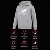 image:imageNew Balance Boys Hoodie  Cozy Soft Fleece Pullover Sweatshirts with Pocket  Athletic Performance Hoodies for Boys 820Athletic Grey Heather