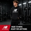 image:imageNew Balance Boys Hoodie  Cozy Soft Fleece Pullover Sweatshirts with Pocket  Athletic Performance Hoodies for Boys 820Black Logo