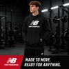 image:imageNew Balance Boys Hoodie  Cozy Soft Fleece Pullover Sweatshirts with Pocket  Athletic Performance Hoodies for Boys 820Dark Black