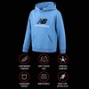 image:imageNew Balance Boys Hoodie  Cozy Soft Fleece Pullover Sweatshirts with Pocket  Athletic Performance Hoodies for Boys 820Electric Sky