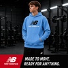 image:imageNew Balance Boys Hoodie  Cozy Soft Fleece Pullover Sweatshirts with Pocket  Athletic Performance Hoodies for Boys 820Electric Sky