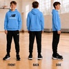 image:imageNew Balance Boys Hoodie  Cozy Soft Fleece Pullover Sweatshirts with Pocket  Athletic Performance Hoodies for Boys 820Electric Sky
