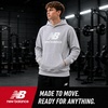 image:imageNew Balance Boys Hoodie  Cozy Soft Fleece Pullover Sweatshirts with Pocket  Athletic Performance Hoodies for Boys 820Heather Grey Logo