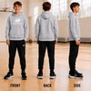 image:imageNew Balance Boys Hoodie  Cozy Soft Fleece Pullover Sweatshirts with Pocket  Athletic Performance Hoodies for Boys 820Heather Grey Logo