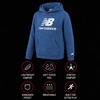 image:imageNew Balance Boys Hoodie  Cozy Soft Fleece Pullover Sweatshirts with Pocket  Athletic Performance Hoodies for Boys 820Shoreline Blue