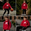 image:imageNew Balance Boys Hoodie  Cozy Soft Fleece Pullover Sweatshirts with Pocket  Athletic Performance Hoodies for Boys 820Team Red