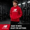 image:imageNew Balance Boys Hoodie  Cozy Soft Fleece Pullover Sweatshirts with Pocket  Athletic Performance Hoodies for Boys 820Team Red