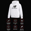 image:imageNew Balance Boys Hoodie  Cozy Soft Fleece Pullover Sweatshirts with Pocket  Athletic Performance Hoodies for Boys 820White
