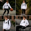 image:imageNew Balance Boys Hoodie  Cozy Soft Fleece Pullover Sweatshirts with Pocket  Athletic Performance Hoodies for Boys 820White Logo