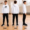 image:imageNew Balance Boys Hoodie  Cozy Soft Fleece Pullover Sweatshirts with Pocket  Athletic Performance Hoodies for Boys 820White Logo