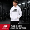 image:imageNew Balance Boys Hoodie  Cozy Soft Fleece Pullover Sweatshirts with Pocket  Athletic Performance Hoodies for Boys 820White Logo