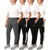 image:imageNew Balance Boys Sweatpants  4 Pack Active Tricot Boys Joggers Athletic Pants Kids Activewear Pants with Pockets 420LeadBlack
