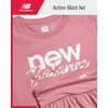 image:imageNew Balance Girls Athletic Skort Set  2 Piece Active Short Sleeve Girls Shirts amp Tennis Scooter Skirt Clothing SetHazy Rose