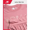 image:imageNew Balance Girls Athletic Skort Set  2 Piece Active Short Sleeve Girls Shirts amp Tennis Scooter Skirt Clothing SetRose Sneaker
