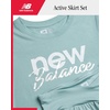 image:imageNew Balance Girls Athletic Skort Set  2 Piece Active Short Sleeve Girls Shirts amp Tennis Scooter Skirt Clothing SetWinter Fog