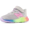 image:imageNew Balance Kids Fresh Foam Arishi V4 Running ShoesLight AluminumCyber LilacNeon Pink