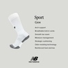 image:imageNew Balance Mens and Womens Athletic Arch Support OTC Socks 1 Pair Breathable MeshWhite