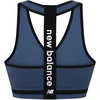 image:imageNew Balance Seamless Wirefree VNeck TBack Racer Sports Bra with Allover Texture Vintage Indigo XXLarge