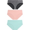image:imageNew Balance Womens Performance Hipster 3 PackGrayBluePink