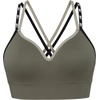 image:imageNew Balance Womens Sports Bra with Molded Cups High Impact Athletic Workout Set Crisscross Strap Seamless Bra for WomenDark Olive
