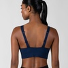 image:imageNew Balance Womens Sports Bra with Molded Cups High Impact Athletic Workout Set Crisscross Strap Seamless Bra for WomenNavy