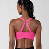 image:imageNew Balance Womens Sports Bra with Molded Cups High Impact Athletic Workout Set Crisscross Strap Seamless Bra for WomenPink