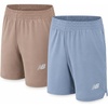image:imageNew Balance Boys Athletic Shorts  2 Pack Active Performance Woven Youth Boys Shorts for Running and Outdoor ActivitiesGrey Stone