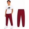 image:imageNew Balance Boys Sweatpants  Performance Fleece Athletic Pants Boys Joggers with Drawstring Waistband and Pockets 820Monarch Burgundy