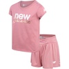 image:imageNew Balance Girls Athletic Skort Set  2 Piece Active Short Sleeve Girls Shirts amp Tennis Scooter Skirt Clothing SetHazy Rose