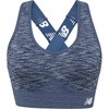 image:imageNew Balance Womens Seamless High Impact Sports Bra with Adjustable Wide Straps and Removal Pads Vintage Indigo Small