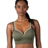 image:imageNew Balance Womens Sports Bra with Molded Cups High Impact Athletic Workout Set Crisscross Strap Seamless Bra for WomenDark Olive