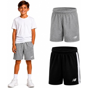 image:imageNew Balance Boys Athletic Shorts  2 Pack MoistureWicking Performance Mesh Active Boys Basketball Gym Shorts 820Black Ath Grey