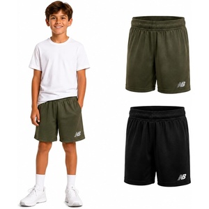 image:imageNew Balance Boys Athletic Shorts  2 Pack MoistureWicking Performance Mesh Active Boys Basketball Gym Shorts 820Olive Black