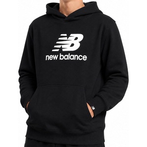 image:imageNew Balance Boys Hoodie  Cozy Soft Fleece Pullover Sweatshirts with Pocket  Athletic Performance Hoodies for Boys 820Dark Black