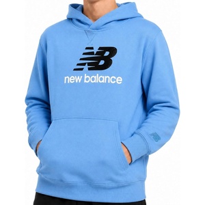 image:imageNew Balance Boys Hoodie  Cozy Soft Fleece Pullover Sweatshirts with Pocket  Athletic Performance Hoodies for Boys 820Electric Sky