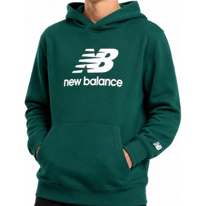 image:imageNew Balance Boys Hoodie  Cozy Soft Fleece Pullover Sweatshirts with Pocket  Athletic Performance Hoodies for Boys 820Green