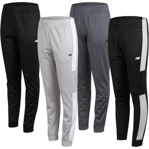 image:imageNew Balance Boys Sweatpants  4 Pack Active Tricot Boys Joggers Athletic Pants Kids Activewear Pants with Pockets 420LeadRaincloud