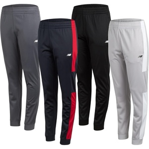 image:imageNew Balance Boys Sweatpants  4 Pack Active Tricot Boys Joggers Athletic Pants Kids Activewear Pants with Pockets 420Raincloud
