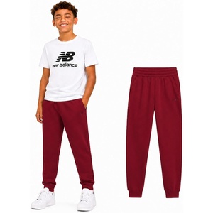 image:imageNew Balance Boys Sweatpants  Performance Fleece Athletic Pants Boys Joggers with Drawstring Waistband and Pockets 820Monarch Burgundy