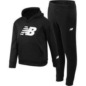 image:imageNew Balance Boys Sweatsuit Set  2 Piece Fleece Pullover Hoodie Sweatshirt and Boys Sweatpants Joggers Kids Activewear 820Deep Black