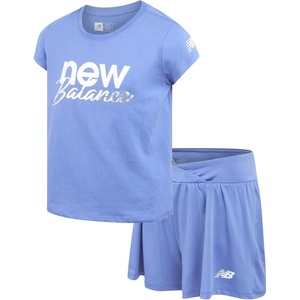image:imageNew Balance Girls Athletic Skort Set  2 Piece Active Short Sleeve Girls Shirts amp Tennis Scooter Skirt Clothing SetGalaxy Purple